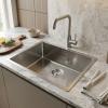 Pure.Sink Luxion Stainless steel sink 50x40 cm undermount, flush mount, and top mount  PLX5040-02